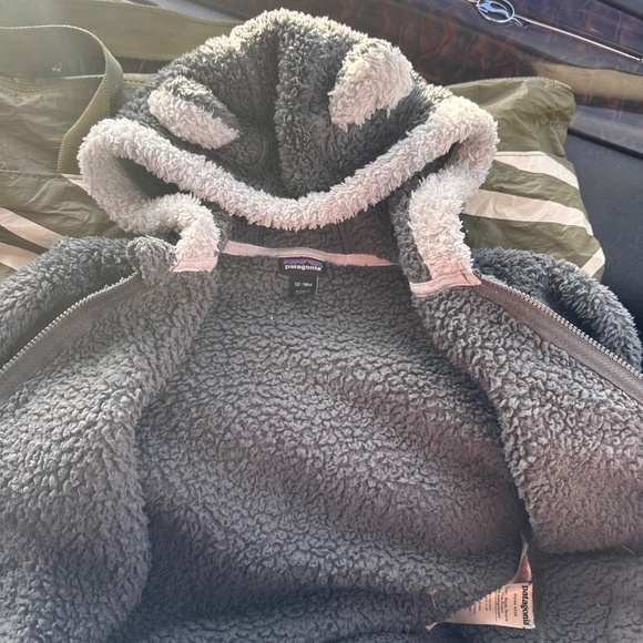 Patagonia Baby Furry Friends Fleece Hoody 100% polyester fleece size 12-18 month - Picture 2 of 5